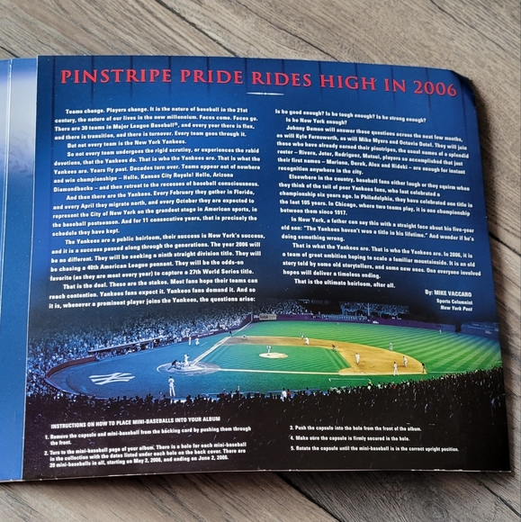 NY Yankees 2006 Mini Baseball Collection - Picture 3 of 10